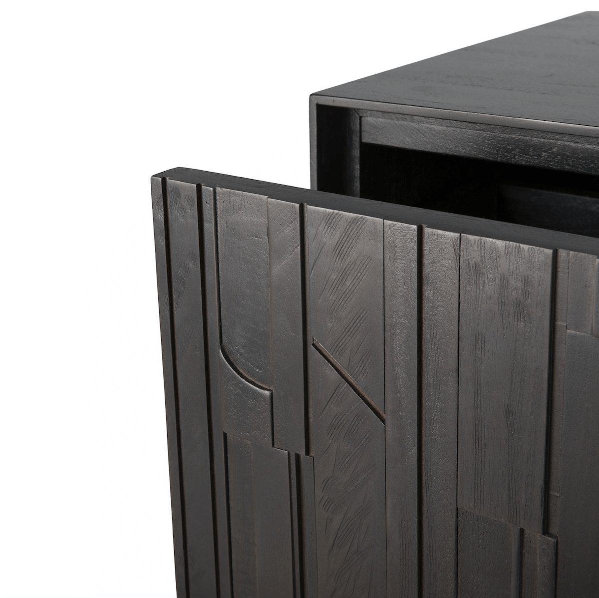 Meuble TV marron foncé pour salon