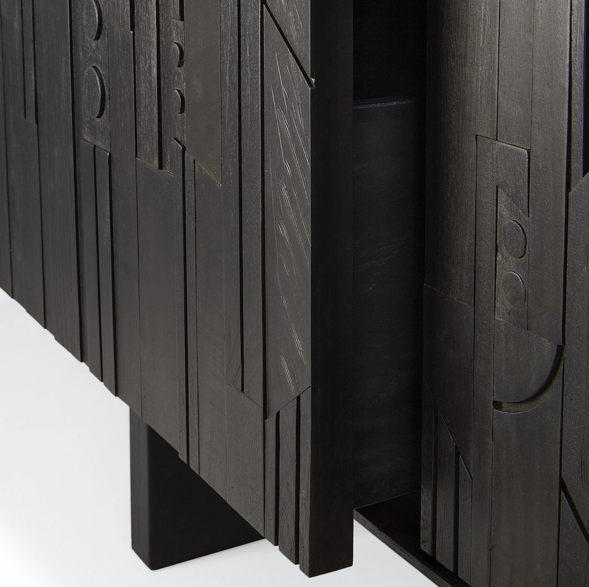 Meuble TV marron foncé pour salon