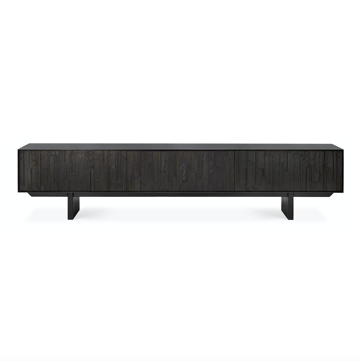 Meuble TV marron foncé pour salon