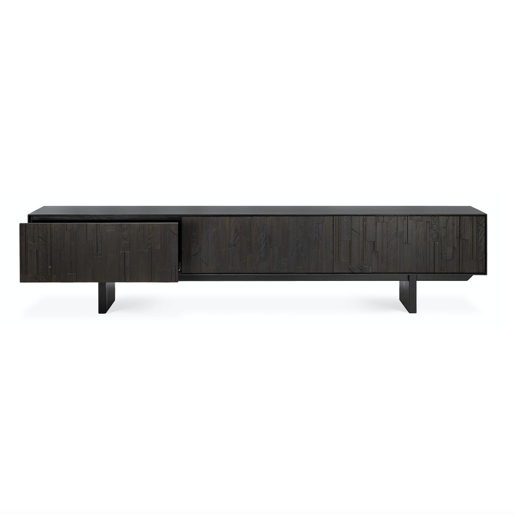 Meuble TV marron foncé pour salon