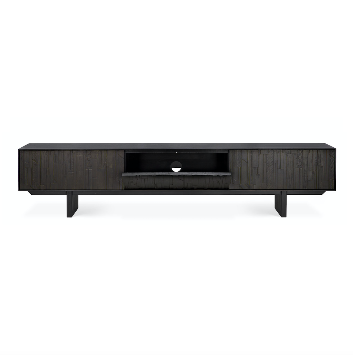 Meuble TV marron foncé pour salon