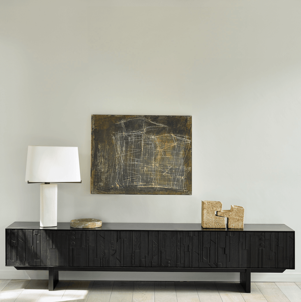 Meuble TV marron foncé pour salon