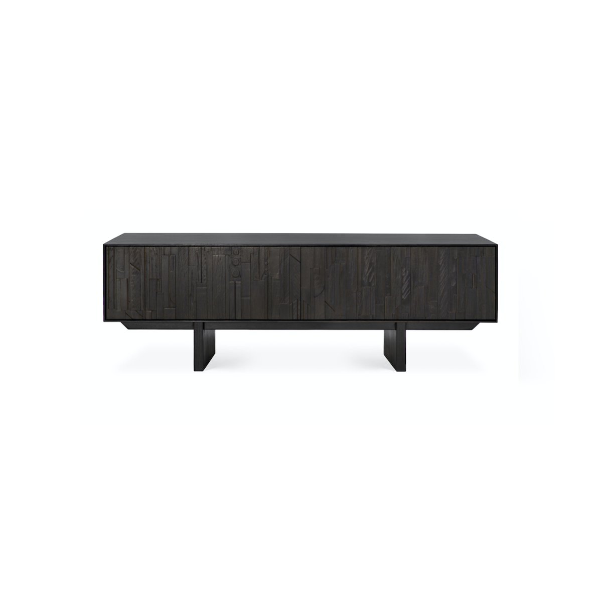 Meuble TV marron foncé pour salon