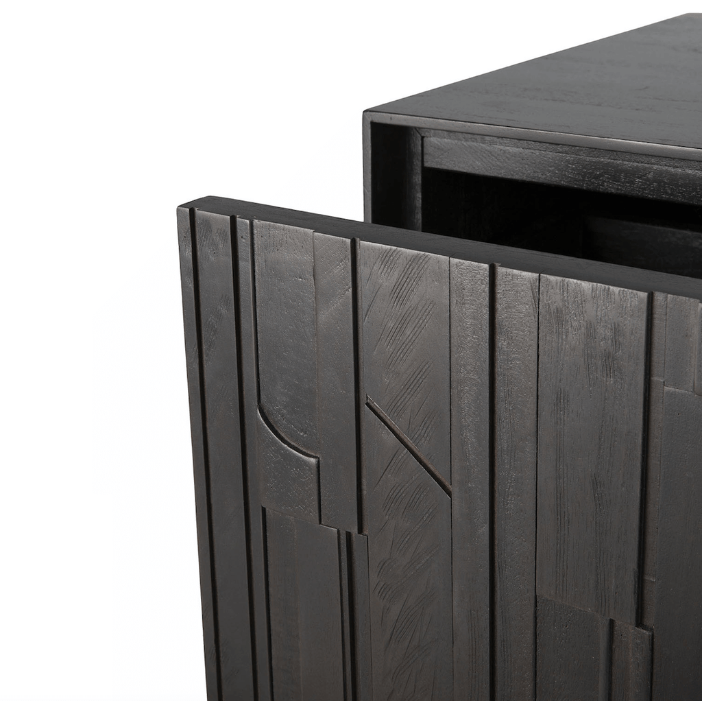 Meuble TV marron foncé pour salon