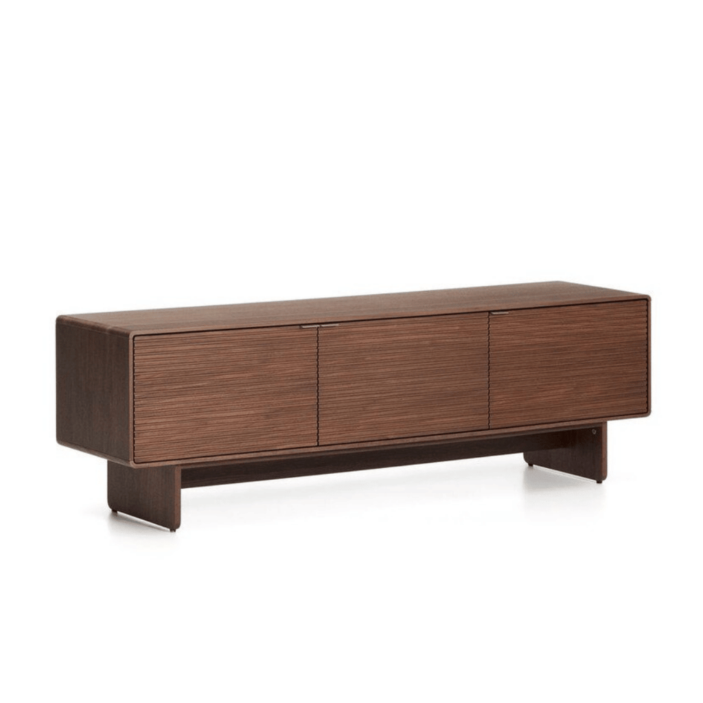 Meuble TV en noyer brun Mid-Century pour salon