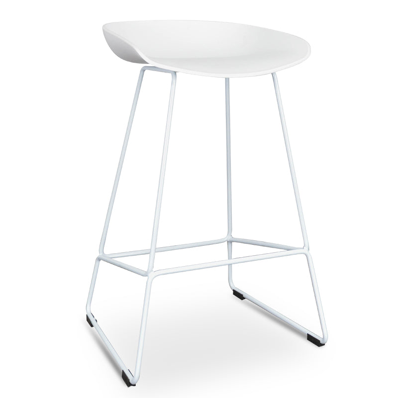 Tabouret de bar moderne en acier noir pour cuisine