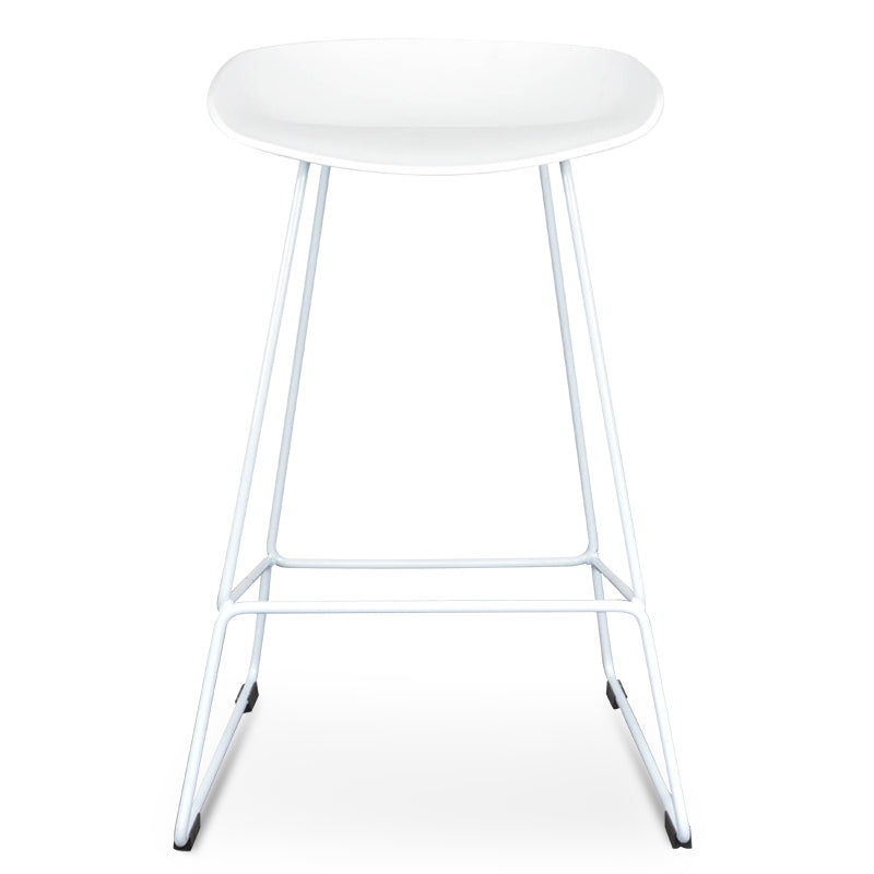 Tabouret de bar moderne en acier noir pour cuisine