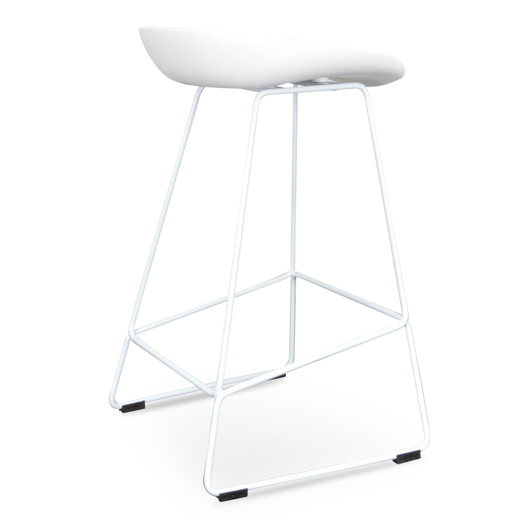 Tabouret de bar moderne en acier noir pour cuisine