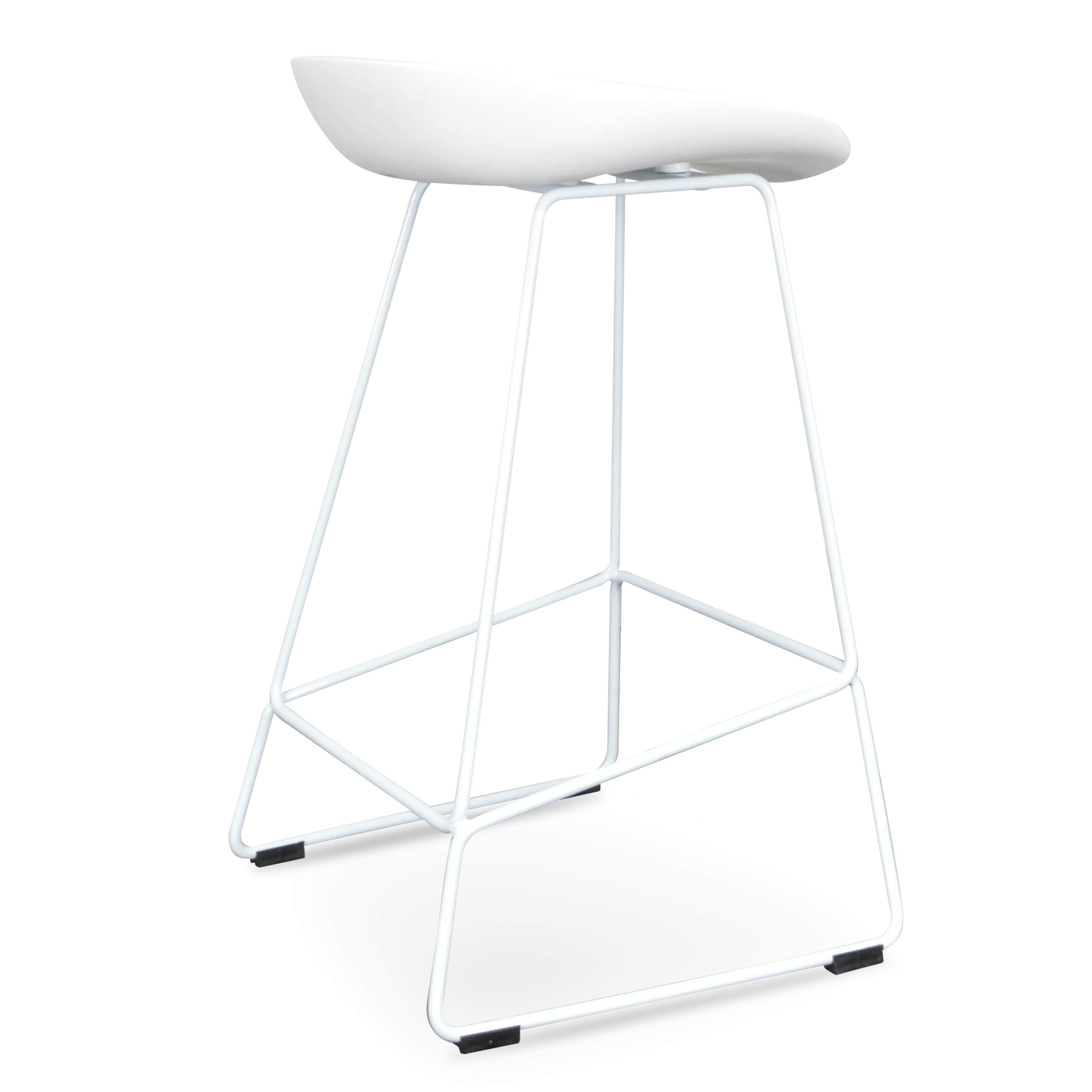 Tabouret de bar moderne en acier noir pour cuisine