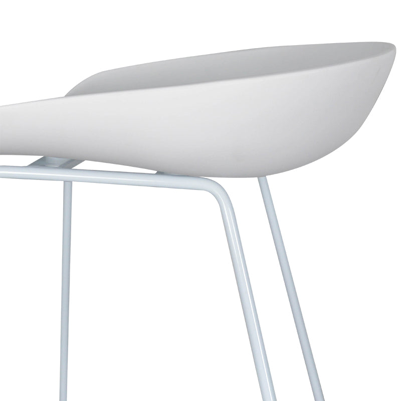 Tabouret de bar moderne en acier noir pour cuisine