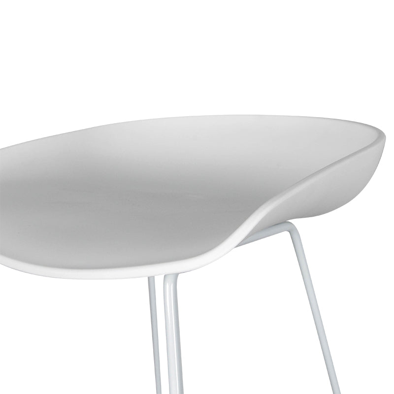 Tabouret de bar moderne en acier noir pour cuisine