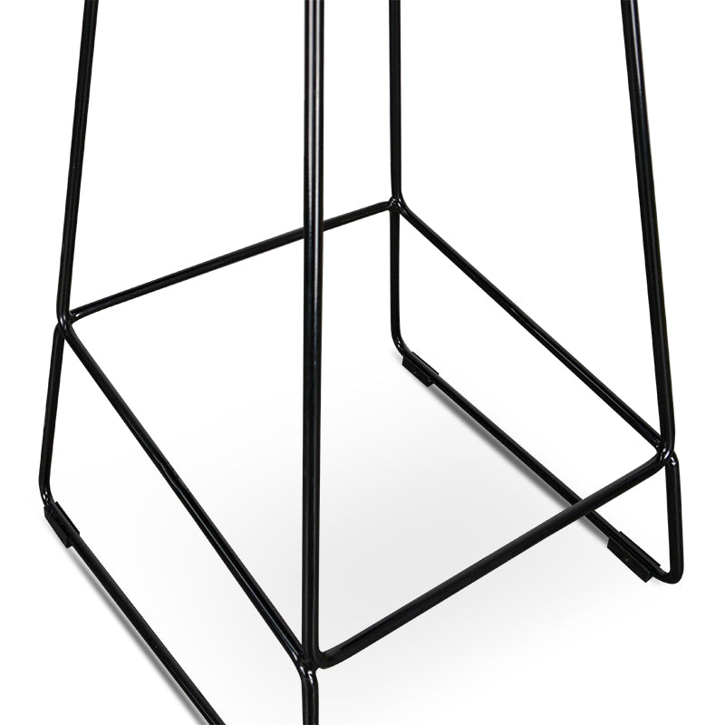 Tabouret de bar moderne en acier noir pour cuisine