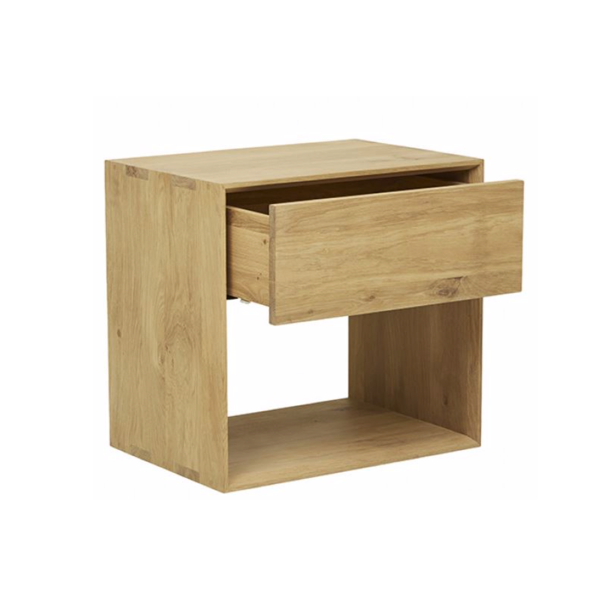 Table de chevet en chêne pour chambre à coucher