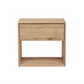 Table de chevet en chêne pour chambre à coucher