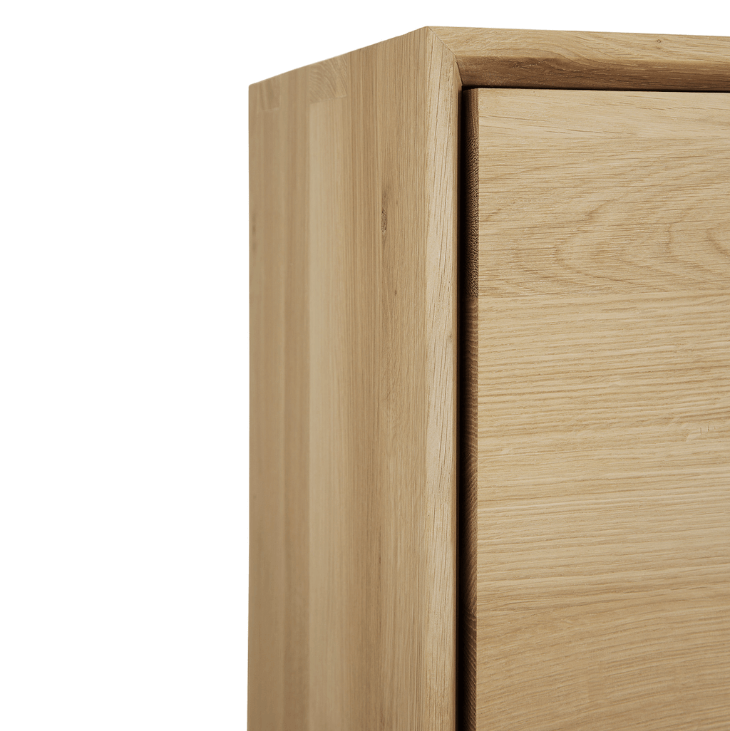 Table de chevet chêne chêne pour chambre à coucher