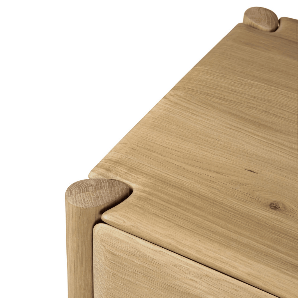 Meuble TV moderne en chêne avec rangement pour salon