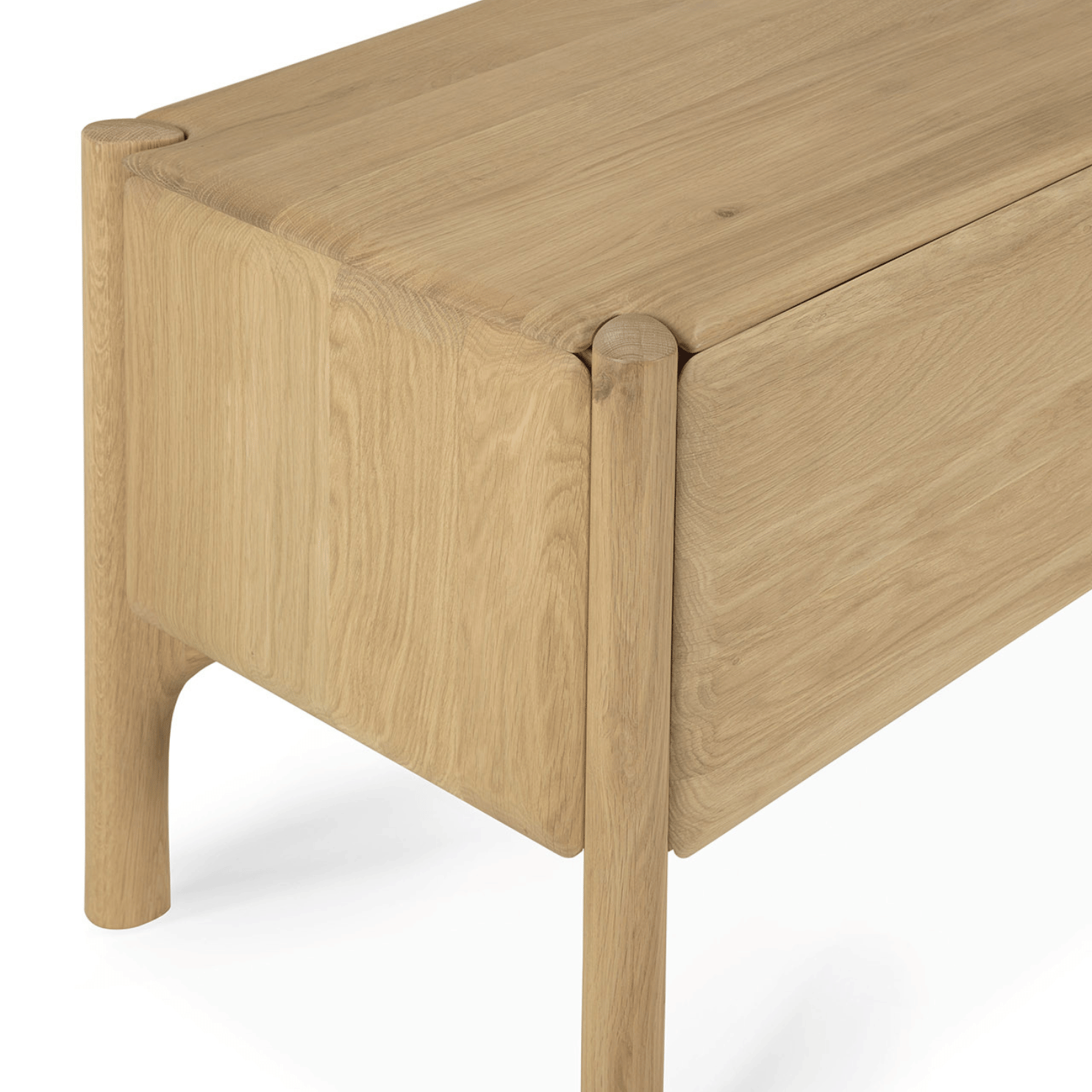 Meuble TV moderne en chêne avec rangement pour salon