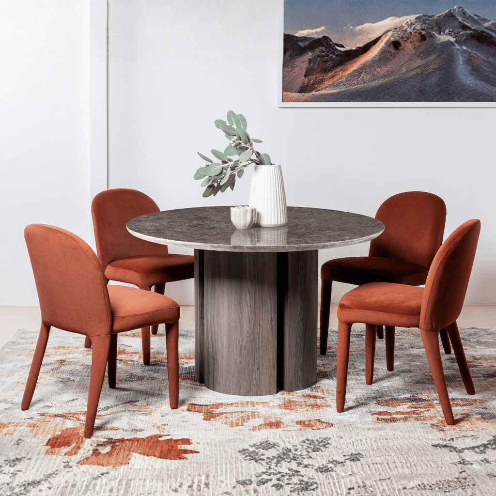 Chaise de salle à manger en tissu, design minimaliste, pour la salle à manger