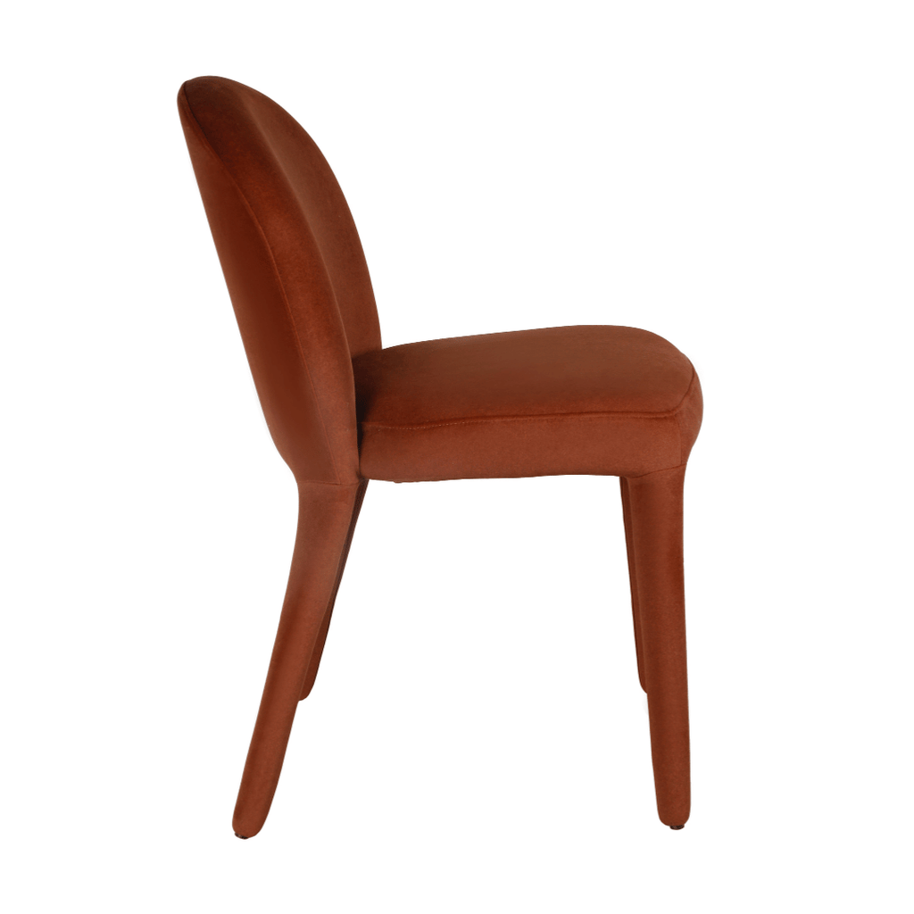 Chaise de salle à manger en tissu, design minimaliste, pour la salle à manger