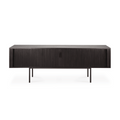 Meuble TV marron foncé avec rangement pour salon