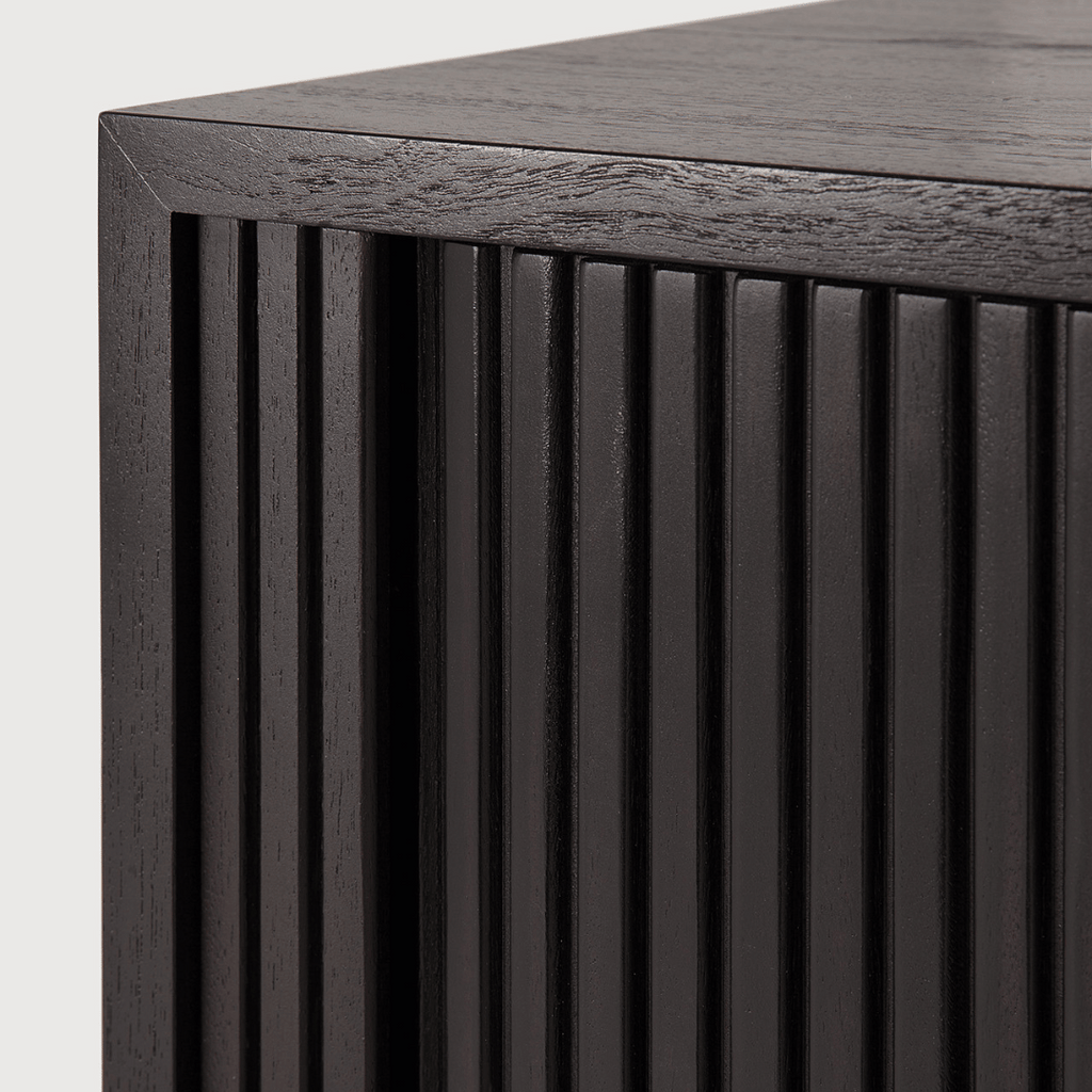 Meuble TV marron foncé avec rangement pour salon