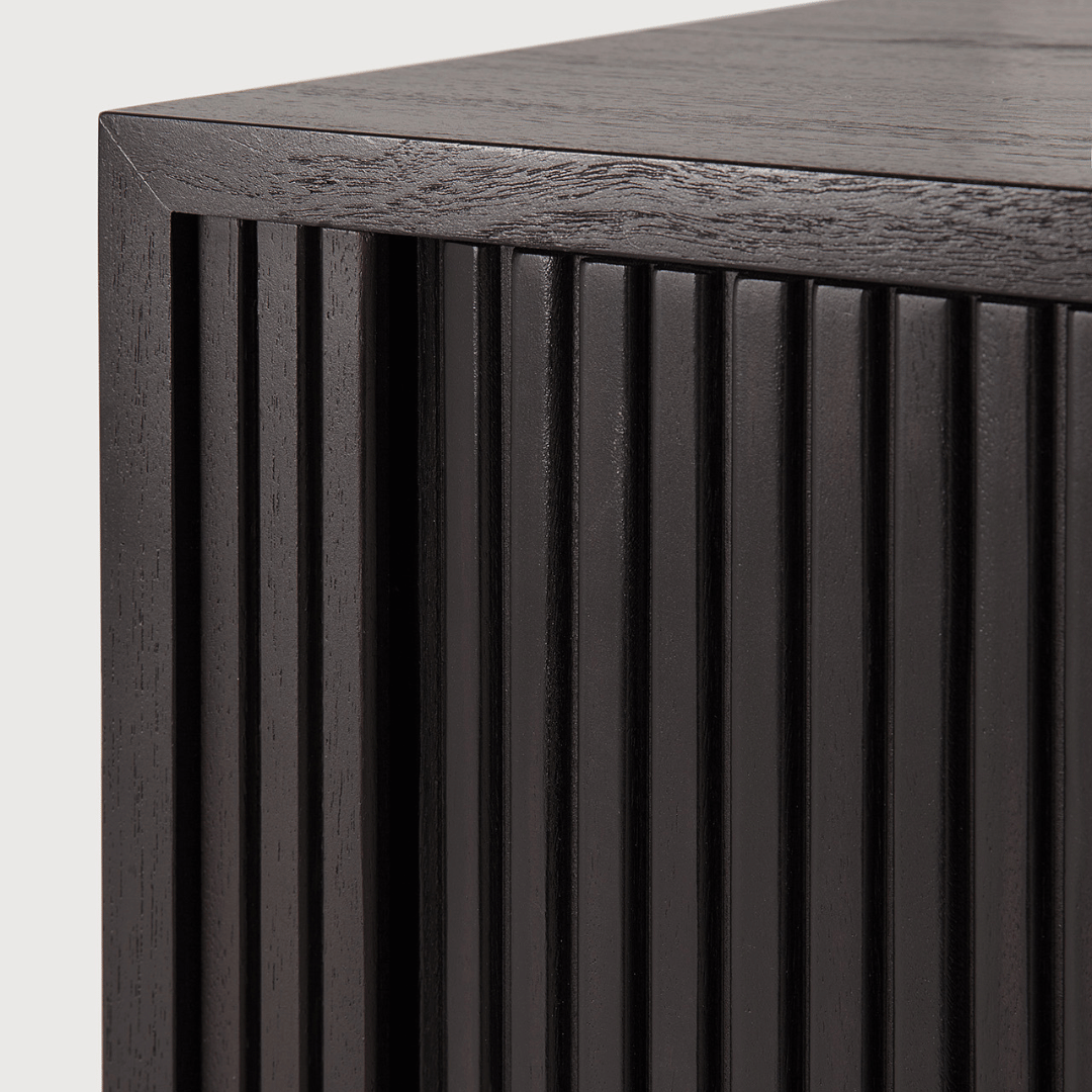 Meuble TV marron foncé avec rangement pour salon