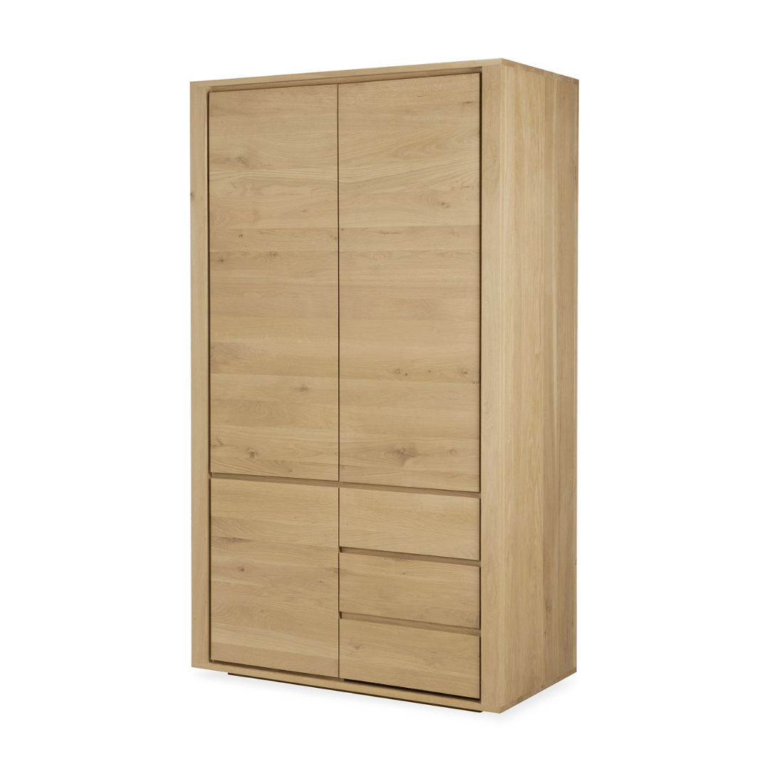 Meuble de rangement chêne Oak Oak avec rangement pour bureau