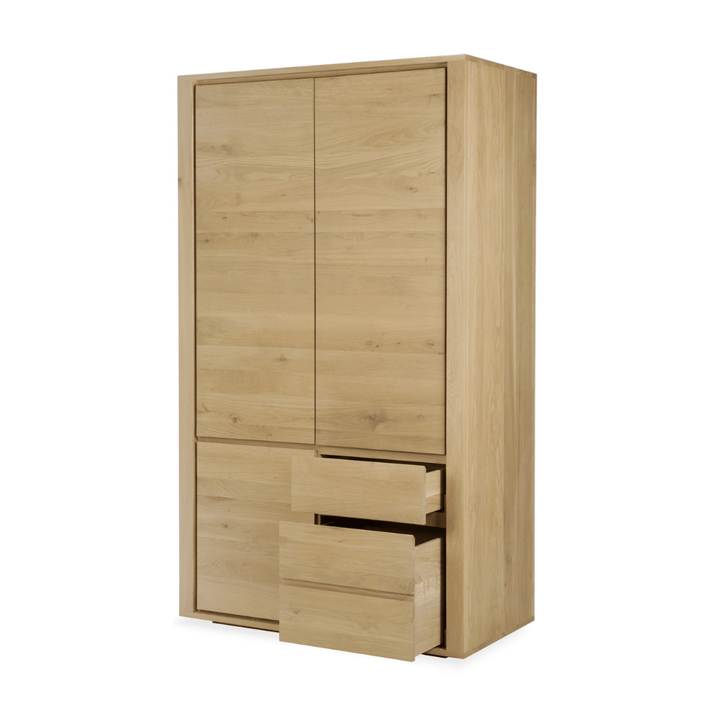Meuble de rangement chêne Oak Oak avec rangement pour bureau