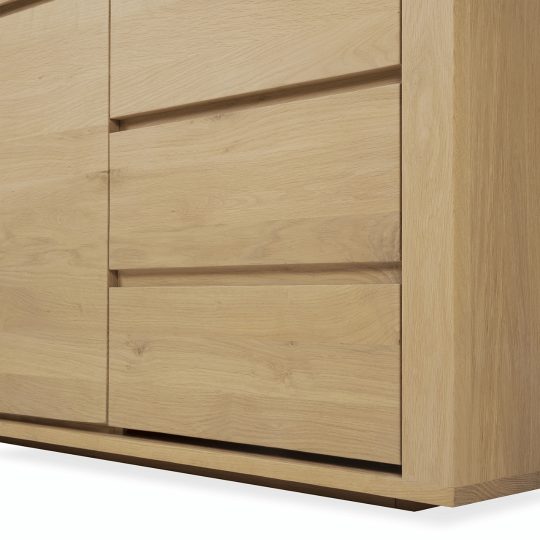 Meuble de rangement chêne Oak Oak avec rangement pour bureau