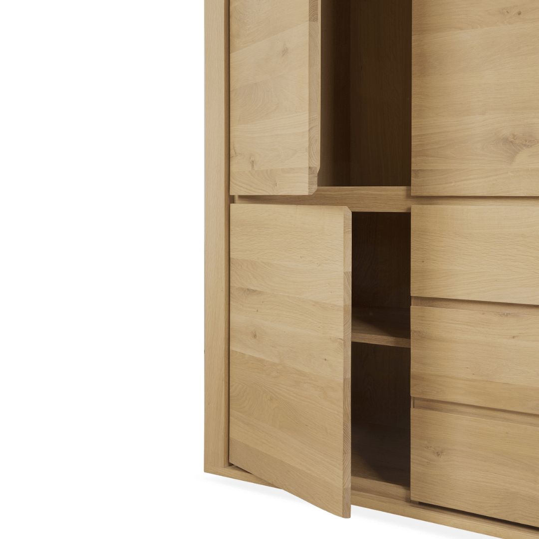 Meuble de rangement chêne Oak Oak avec rangement pour bureau