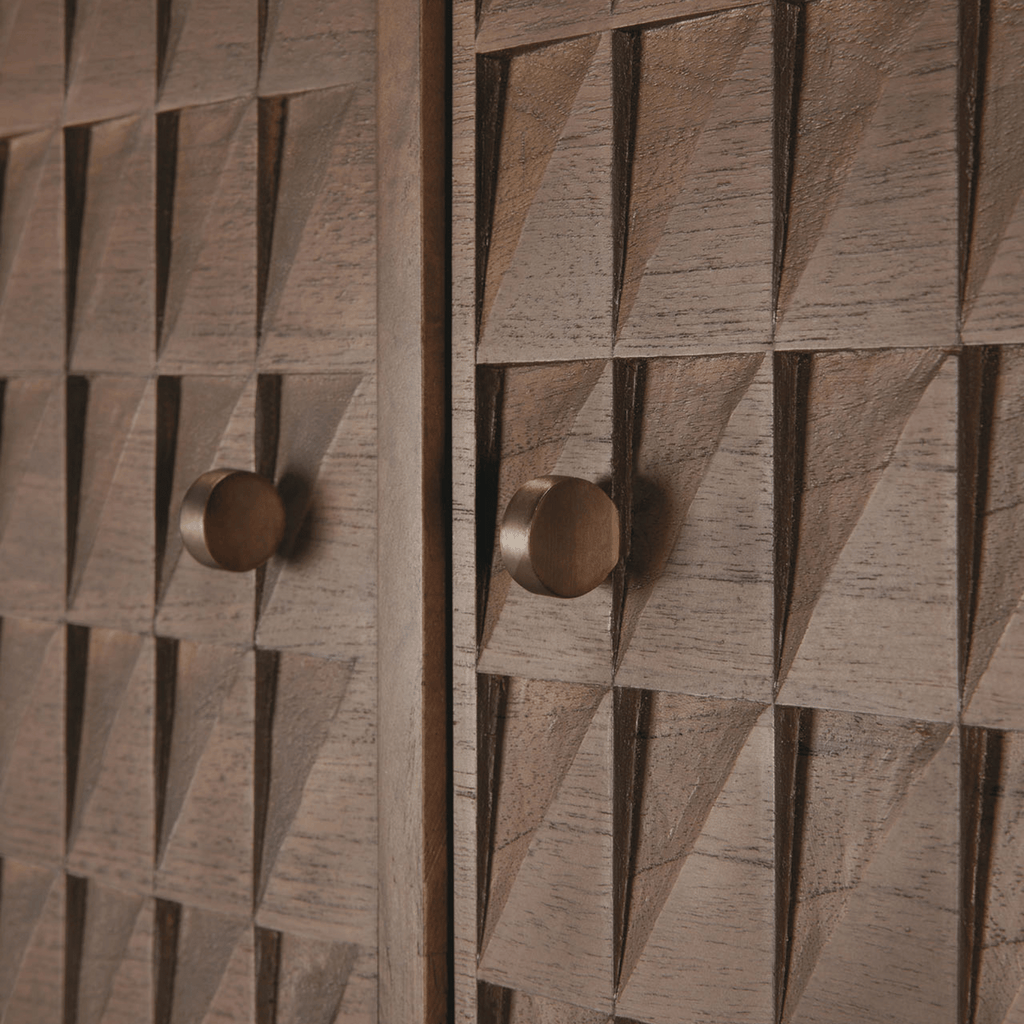 Meuble de rangement moderne marron avec espace de rangement pour salon
