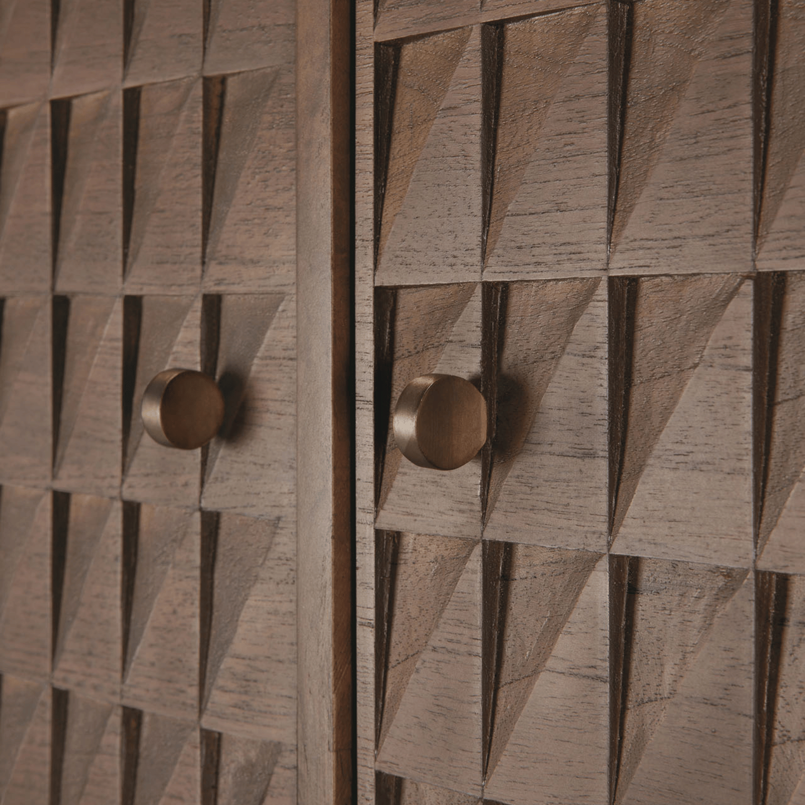 Meuble de rangement moderne marron avec espace de rangement pour salon