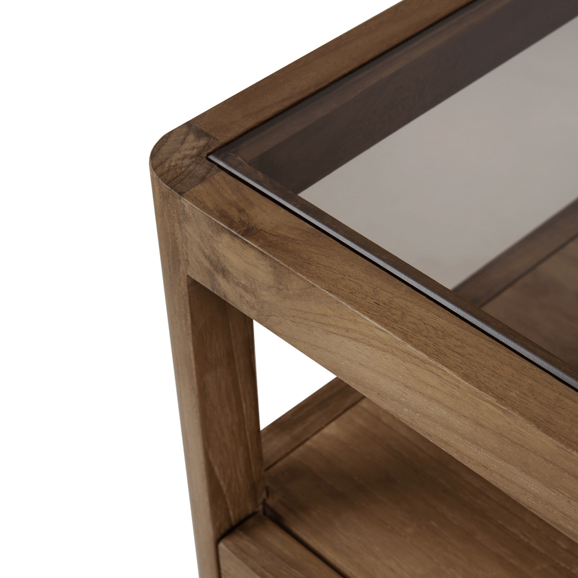 Table de chevet traditionnelle en bois naturel pour chambre à coucher