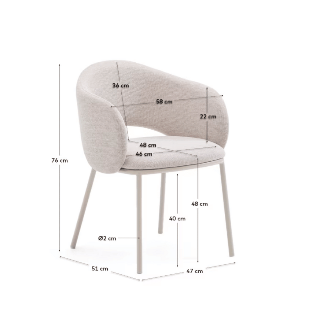 Chaise de salle à manger moderne en métal gris tourterelle avec mousse haute densité et dossier incurvé pour salle à manger