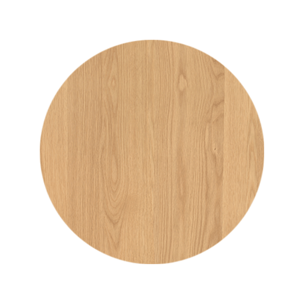 Table de chevet en chêne naturel avec fermeture amortie pour chambre à coucher