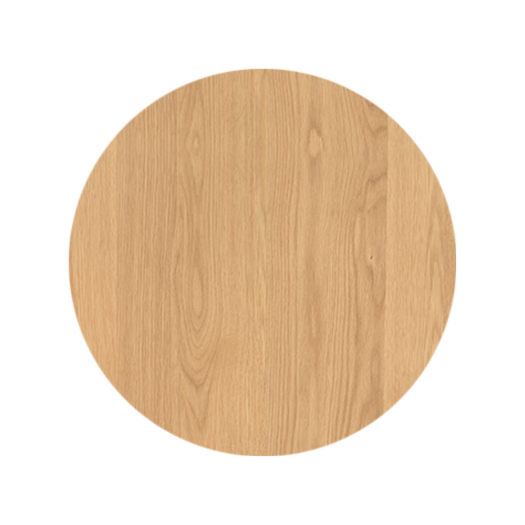 Table de chevet en chêne naturel avec fermeture amortie pour chambre à coucher