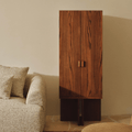 Meuble de rangement pour bureau en frêne avec compartiments de rangement