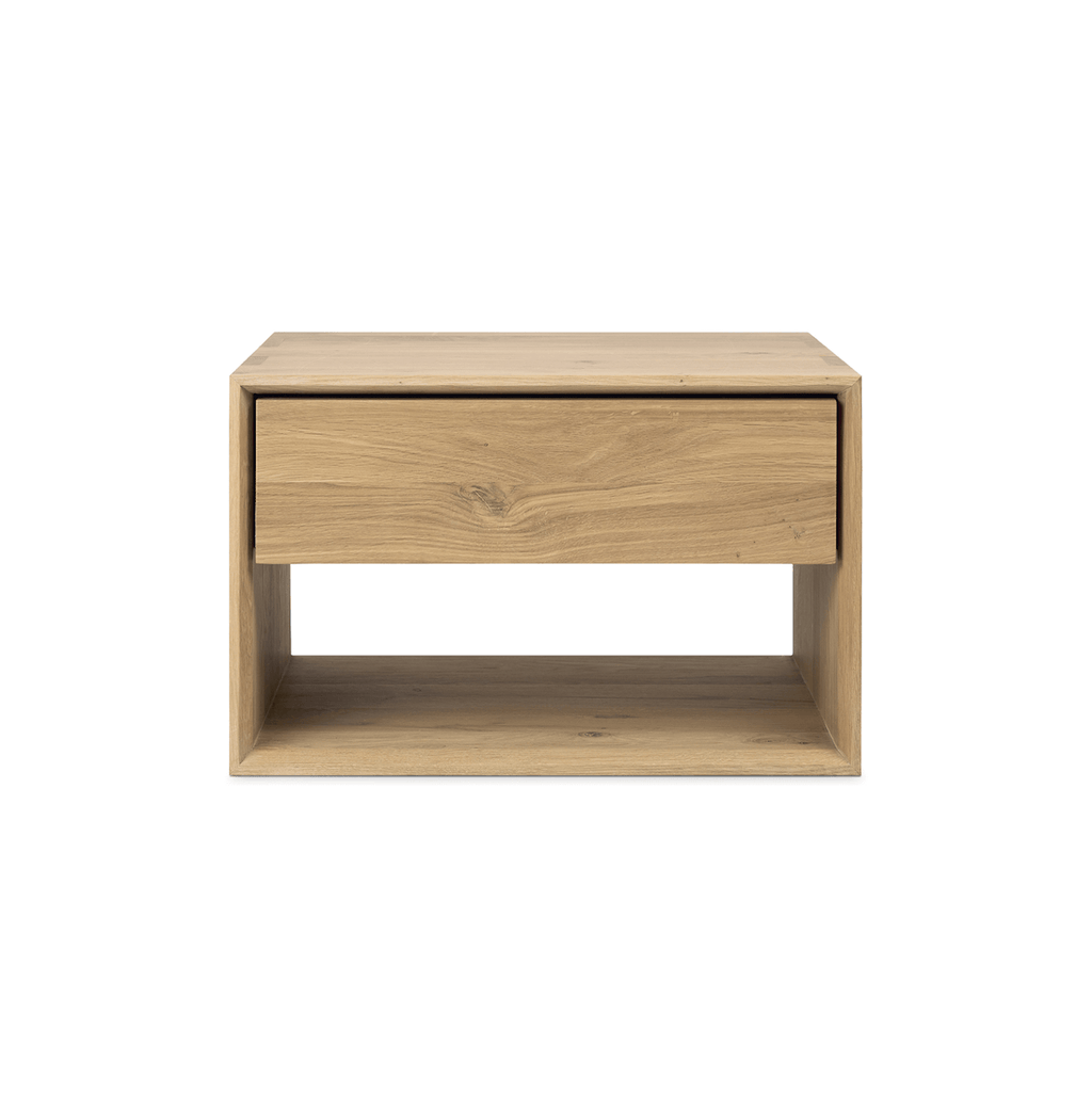 Table de chevet chêne chêne pour chambre à coucher