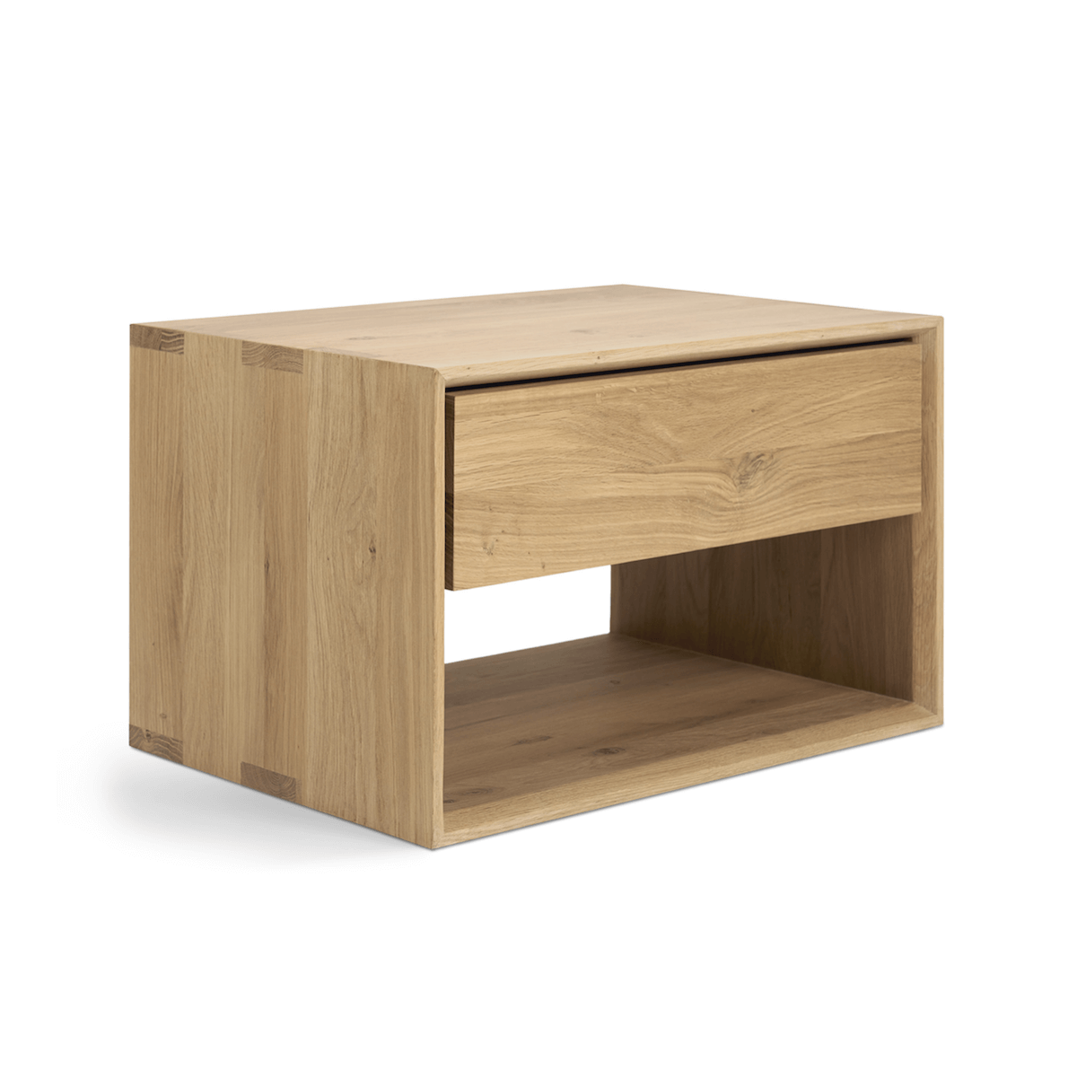 Table de chevet chêne chêne pour chambre à coucher