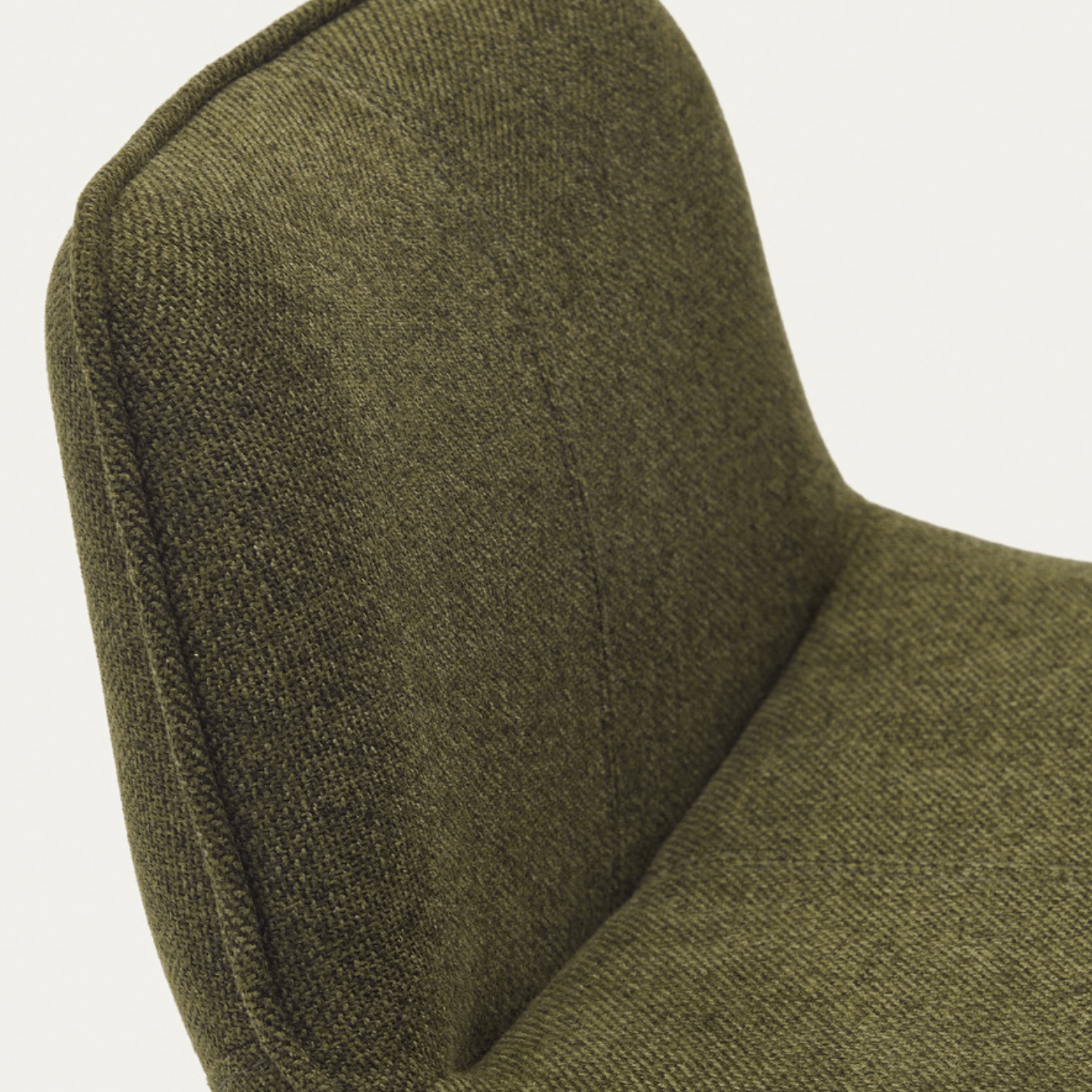 Tabouret de bar vert avec revêtement en tissu pour cuisine