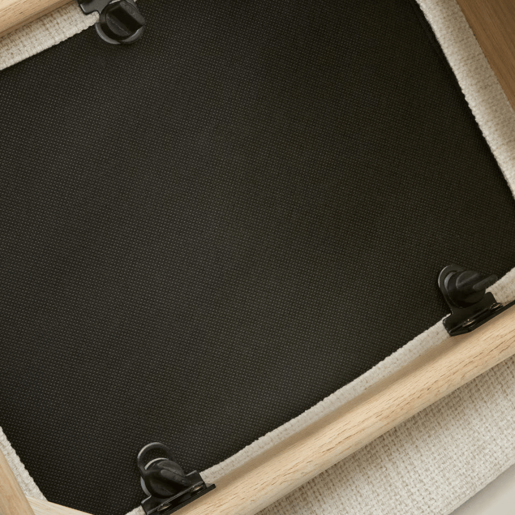 Chaise de salle à manger en chêne naturel à dossier incurvé