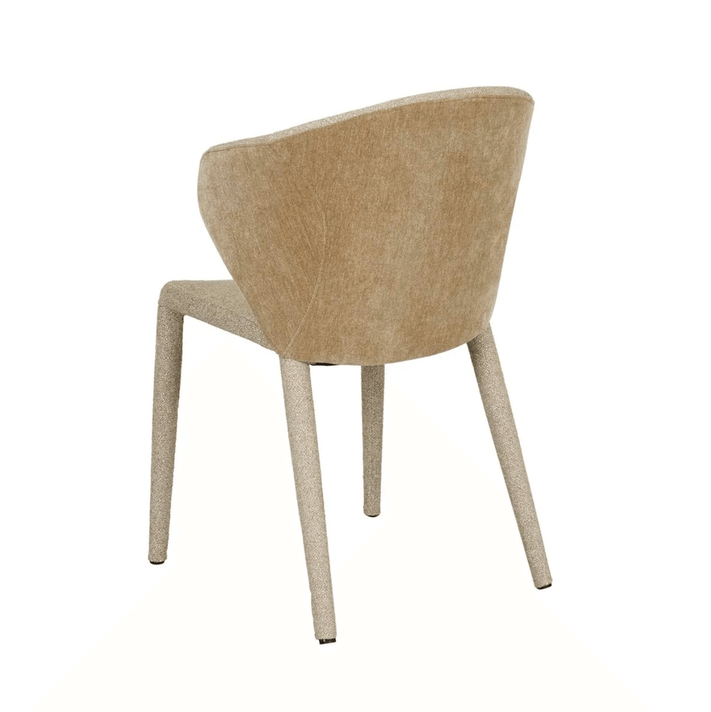 Chaise de salle à manger moderne en lin rembourrée pour salle à manger