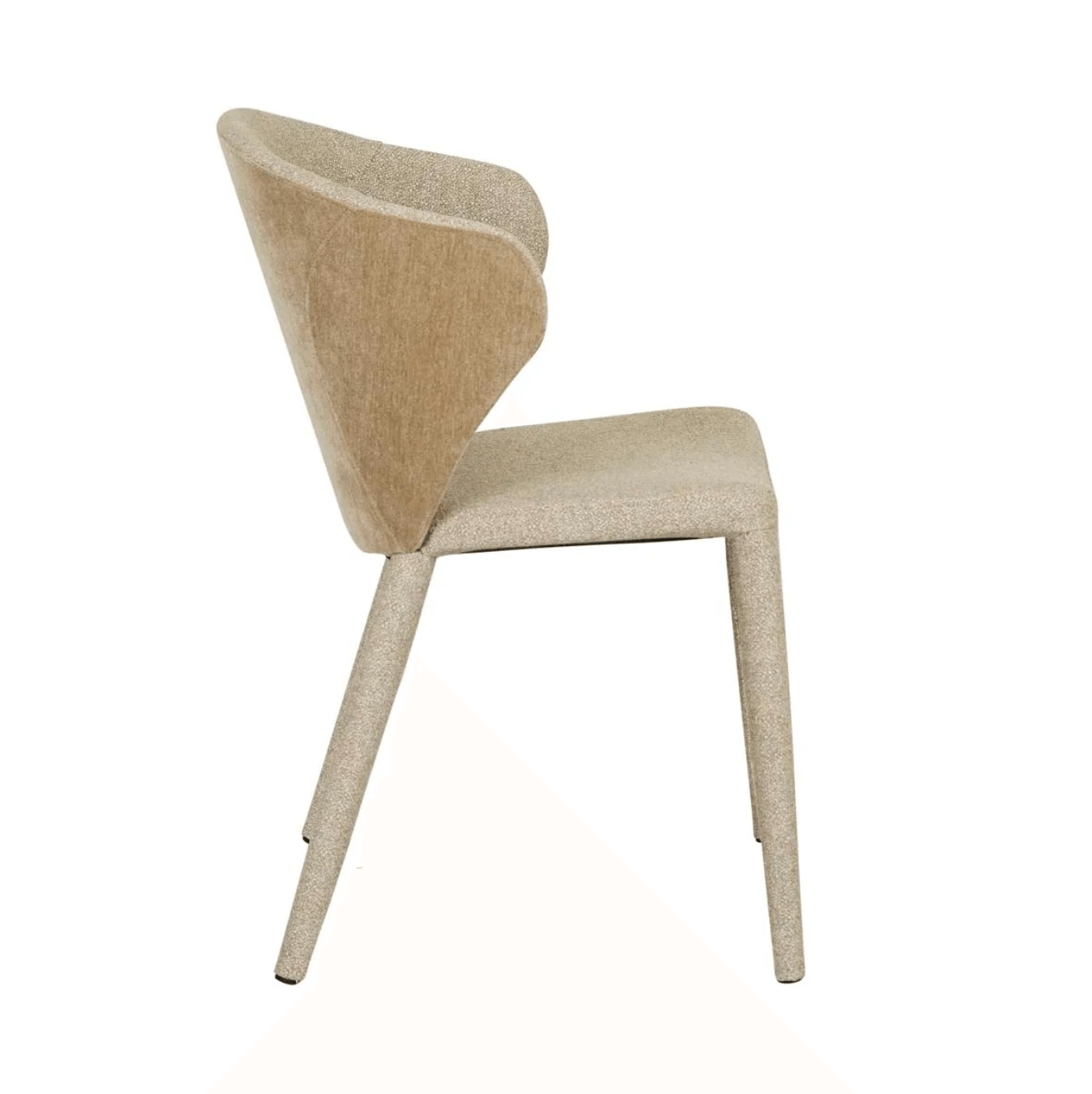 Chaise de salle à manger moderne en lin rembourrée pour salle à manger