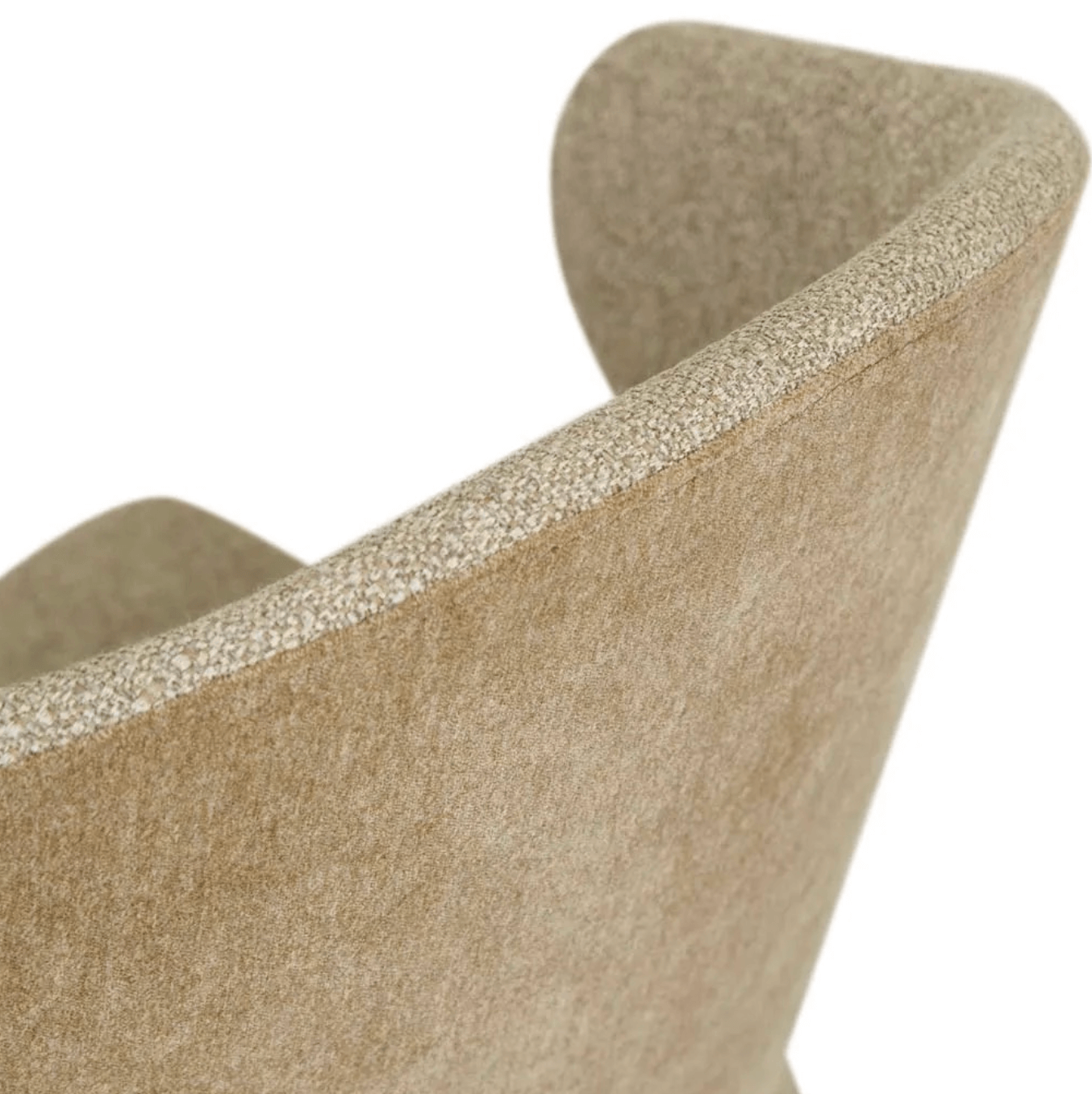 Chaise de salle à manger moderne en lin rembourrée pour salle à manger