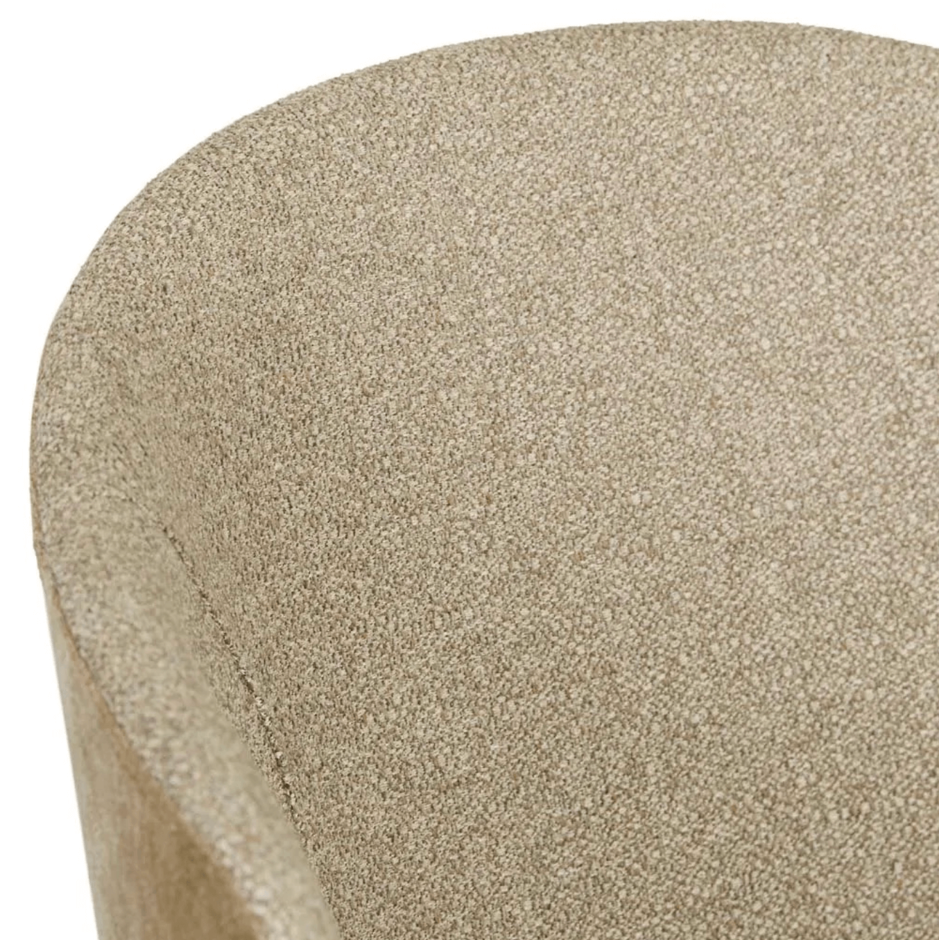 Chaise de salle à manger moderne en lin rembourrée pour salle à manger