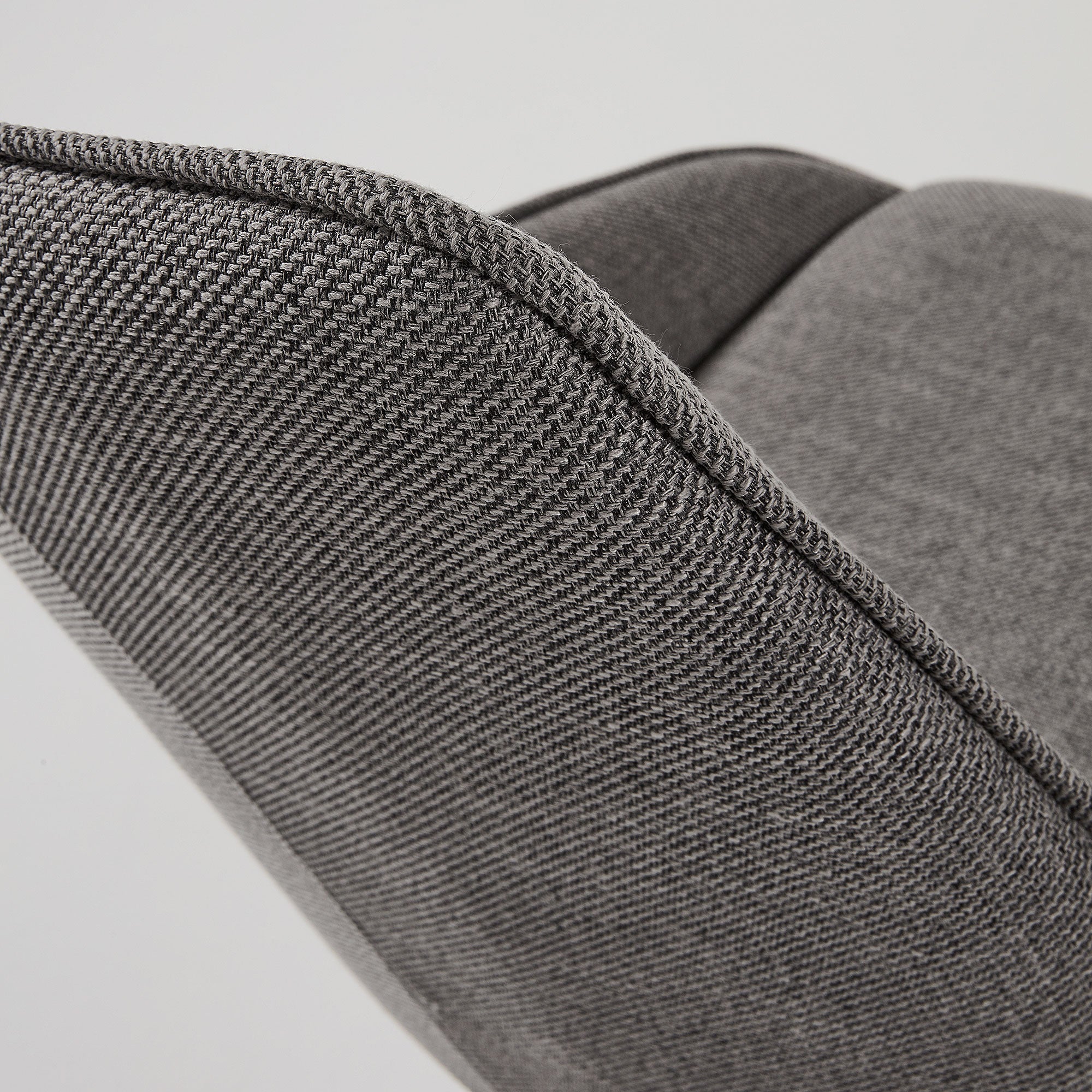 Chaise de salle à manger moderne en métal gris avec pivot