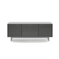 Meuble TV gris brume avec rangement pour le salon
