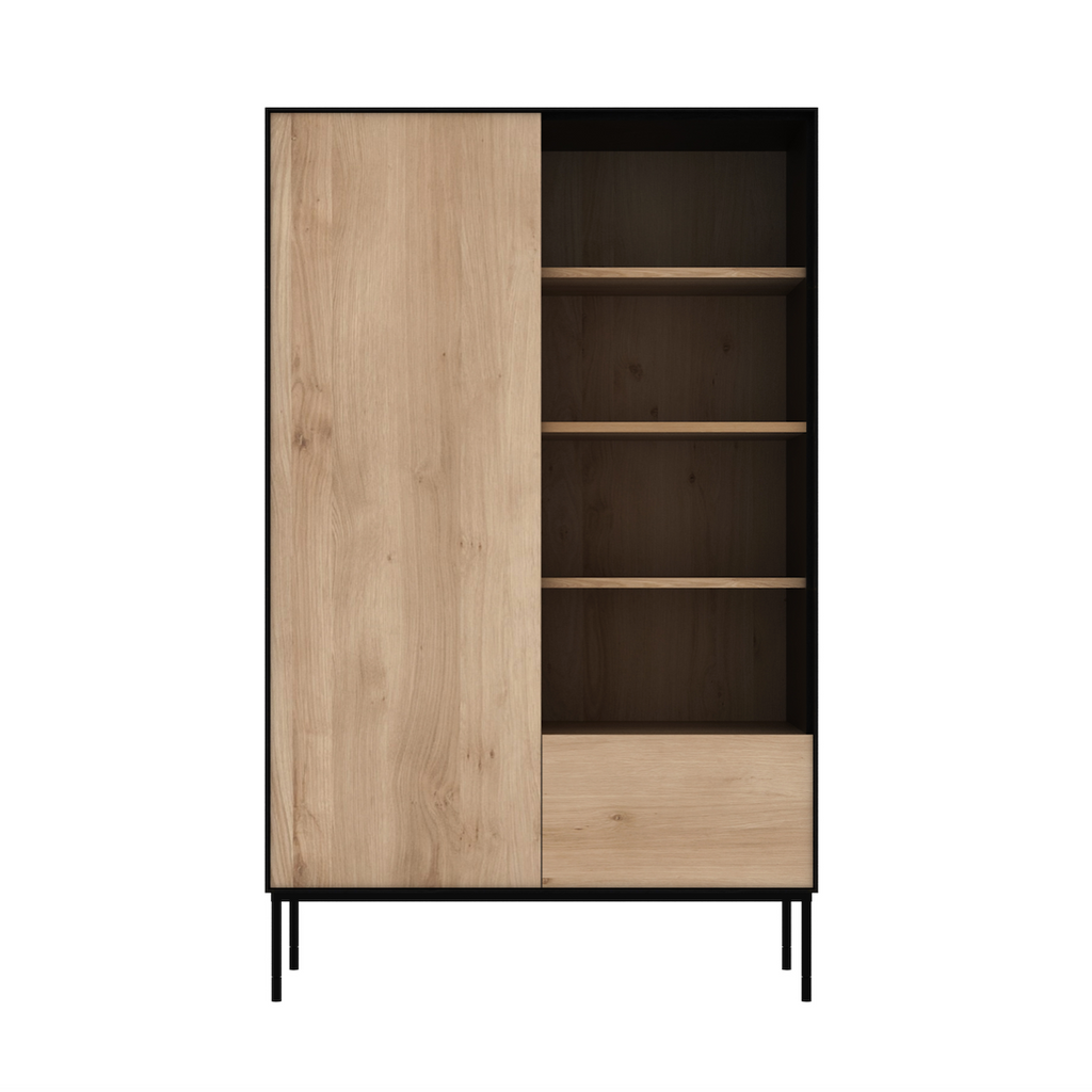 Meuble de rangement chêne Oak Oak avec rangement pour le bureau