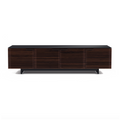 Meuble TV moderne en noyer anthracite pour salon