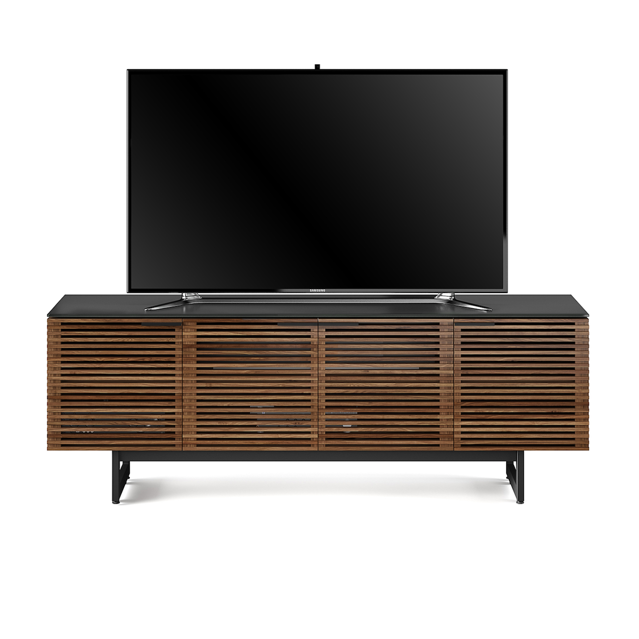 Meuble TV en noyer moderne pour salon